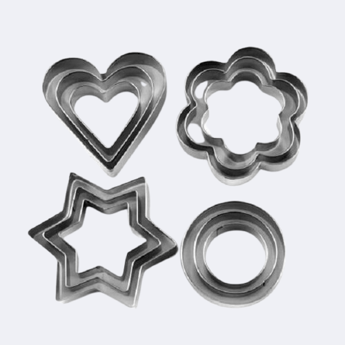 12 Pcs Stainless Steel Cookie Cutter Set