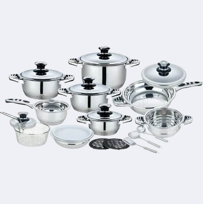 21 Piece High Quality Stainless Steel Cookware Set