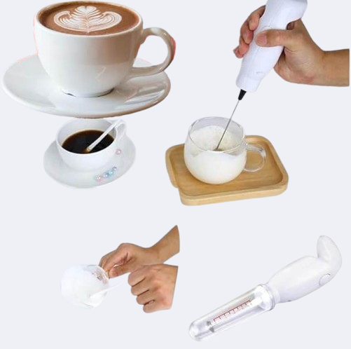 electric handheld coffee blender