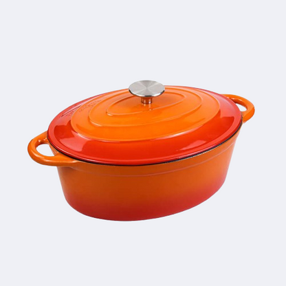 Oval Coast Iron Enamel Casserole